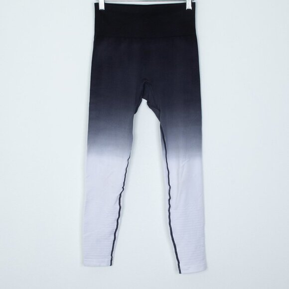 Zyia Black and White Light n Tight Ombre Seamless Performance Leggings Size XS - Picture 3 of 8